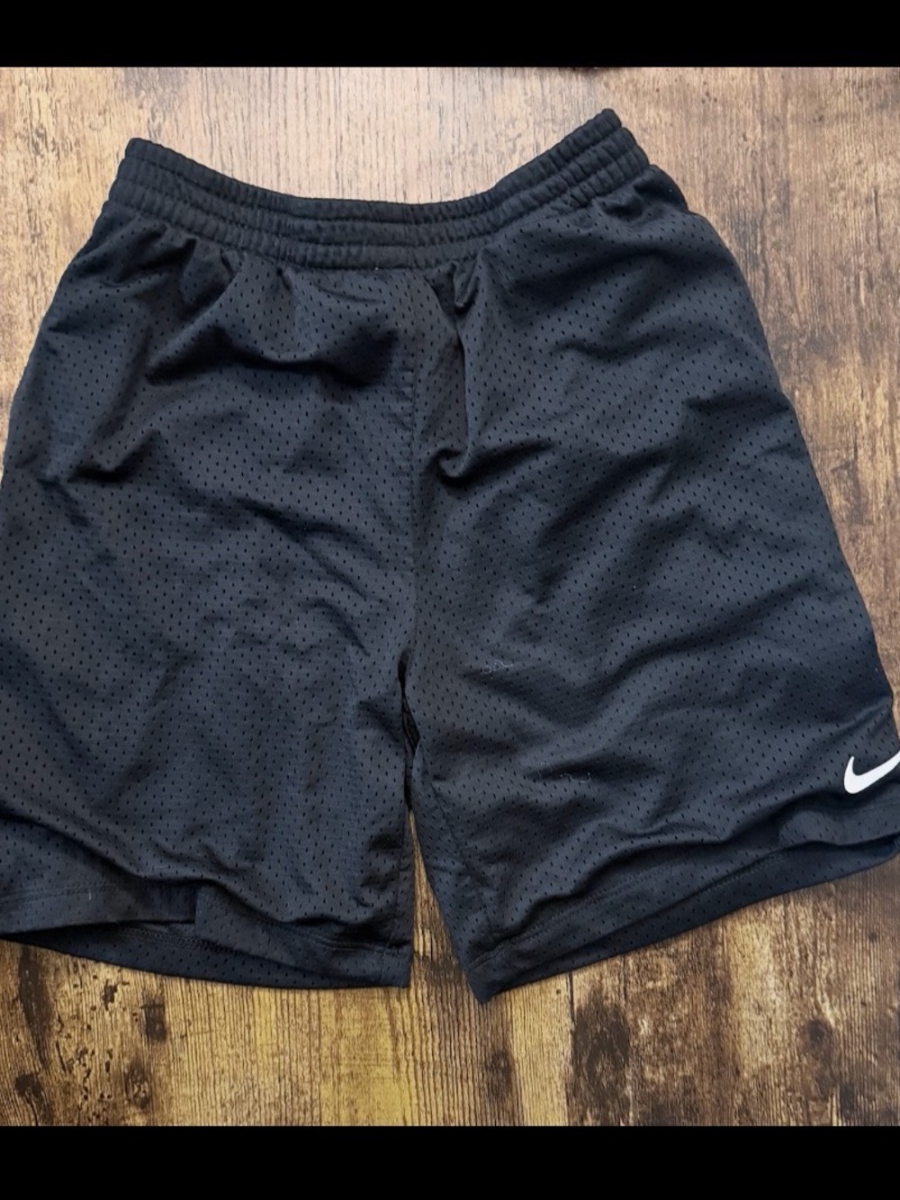Nike Black Mesh Kids' Athletic Shorts